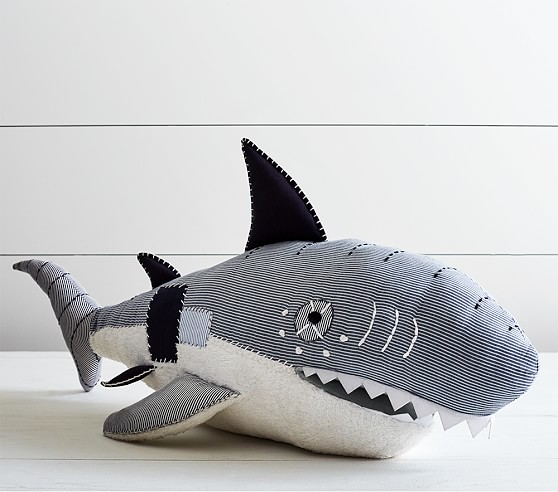 Plush Nautical Shark Kids Stuffed Animal Pottery Barn Kids