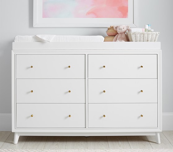 Sloan Extra Wide Changing Table Dresser Topper Pottery Barn Kids