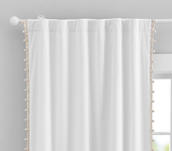 Cotton Pom Pom Kids Blackout Curtain Pottery Barn Kids