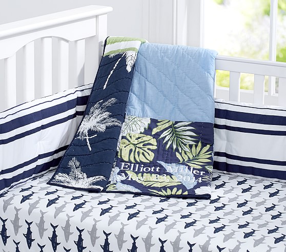 Surf Patch Baby Quilt Crib Bedding Pottery Barn Kids