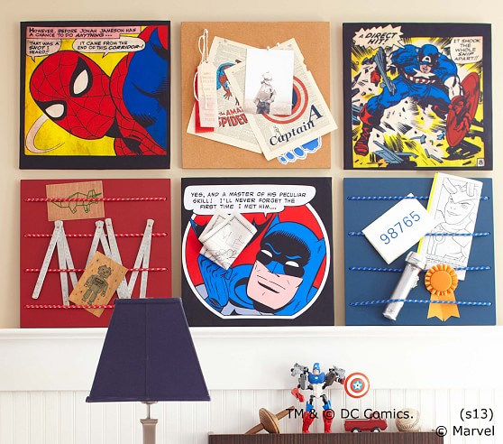 Stanton 2x3 Super Hero Kids Bulletin Boards Pottery Barn Kids