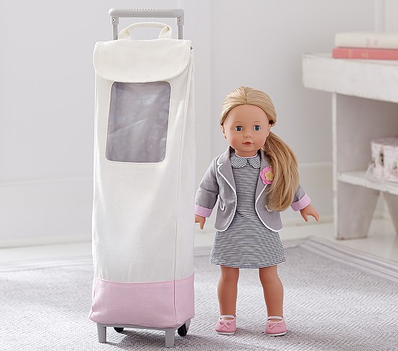 Canvas Rolling Doll Carrier Baby Doll Acessories Pottery Barn Kids