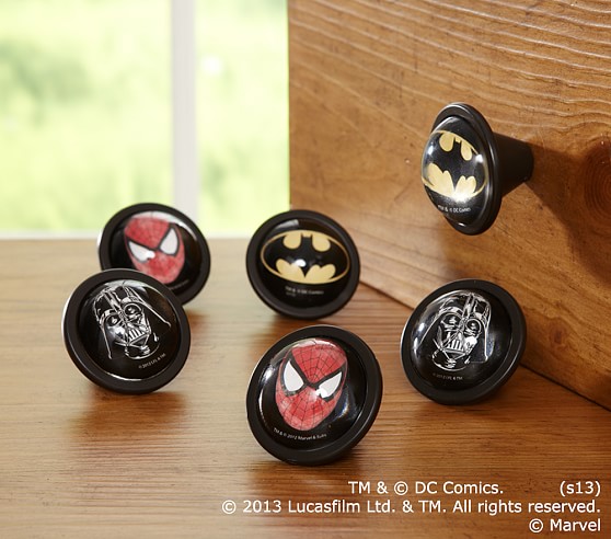 Superhero Kids Drawer Knobs Pottery Barn Kids