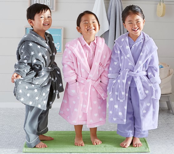 Heart Kids Bathrobe Pottery Barn Kids