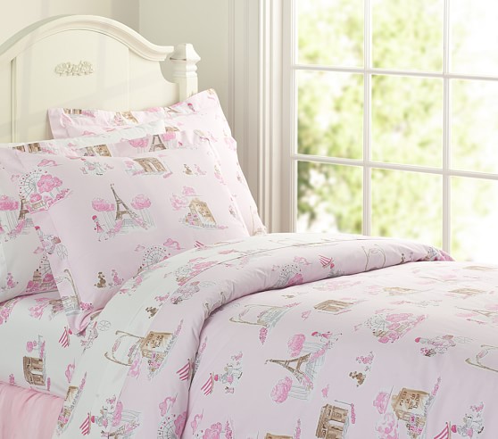 Paris Toile Duvet Cover Pottery Barn Kids