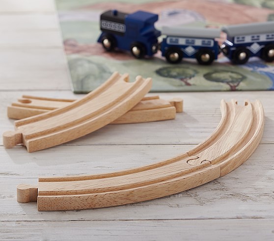 Wooden Curved Track Set Pottery Barn Kids