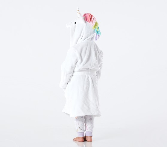 Unicorn Rainbow Critter Kids Robe Pottery Barn Kids