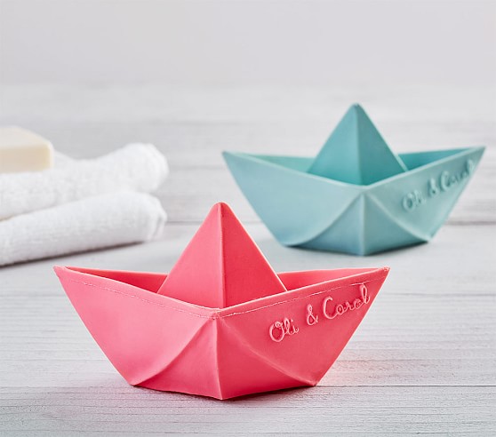 Oli Carol Origami Boat Teethers Bath Toys Pottery Barn