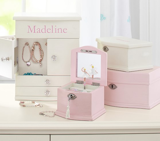 Abigail Kids Jewelry Box Collection Pink Pottery Barn Kids