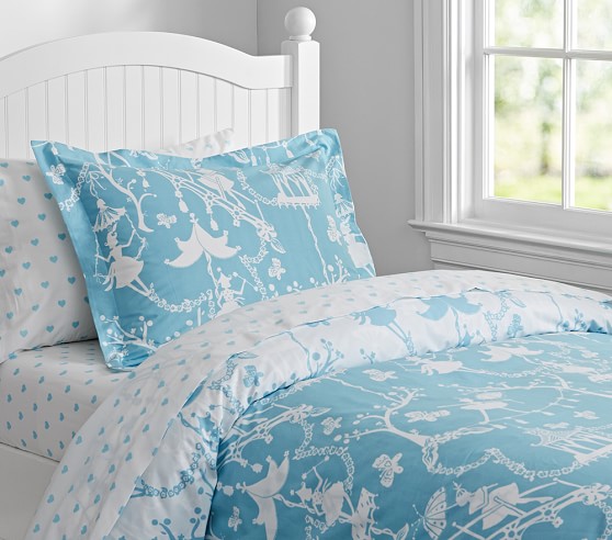 Blue Chinoiserie Kids Duvet Cover Pottery Barn Kids