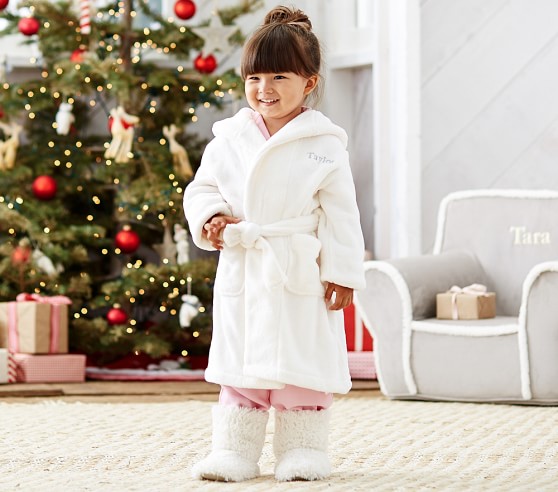 Fleece Kids Bathrobes Pottery Barn Kids