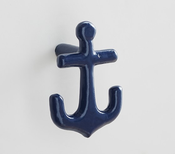 Navy Anchor Kids Drawer Knob Set Pottery Barn Kids