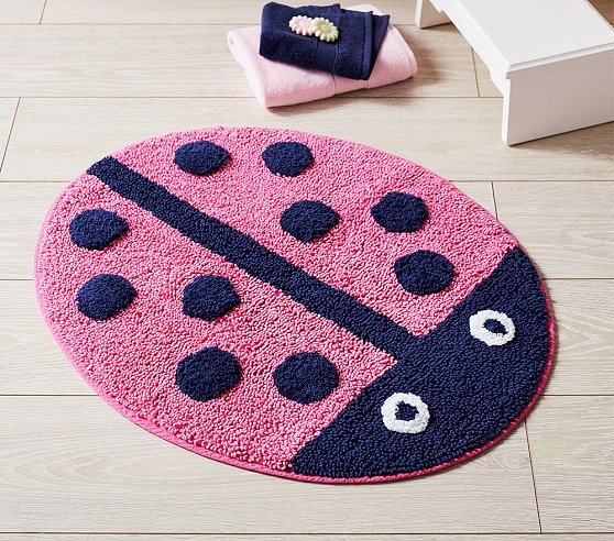 Ladybug Kids Bath Mat Pottery Barn Kids