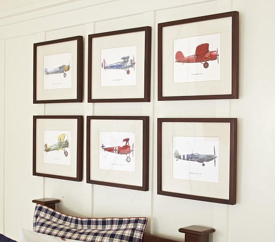 Framed Vintage Plane Wall Art Pottery Barn Kids