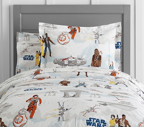 Star Wars The Last Jedi Scenic Kids Duvet Cover Pottery Barn Kids