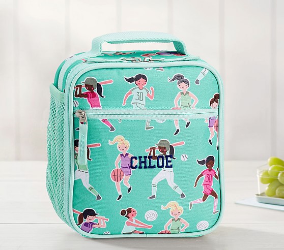 Aqua Sporty Girls Kids Lunch Box Pottery Barn Kids