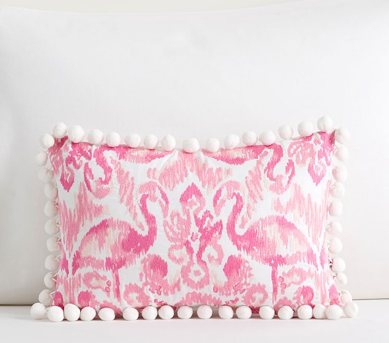 Lilly Pulitzer Reversible Beach Bathers Ikat Lumbar Throw Pillow