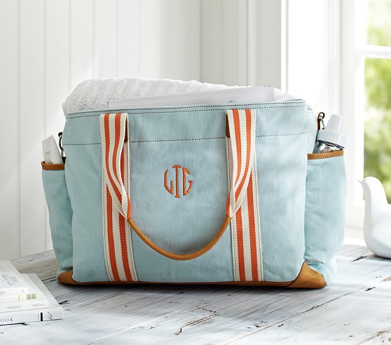 Aqua Classic Mom Diaper Bag Pottery Barn Kids