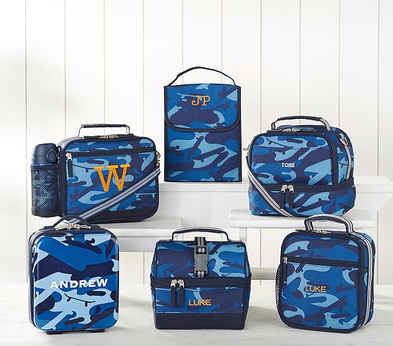 Blue Skateboard Camo Kids Lunch Box Pottery Barn Kids