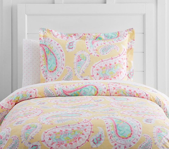 Organic Paisley Standard Kids Pillow Sham Pottery Barn Kids