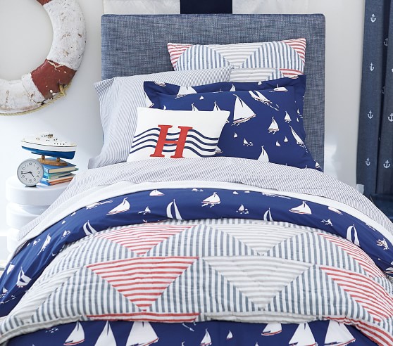 Nautical Sailboat Kids Duvet Cover Pottery Barn Kids