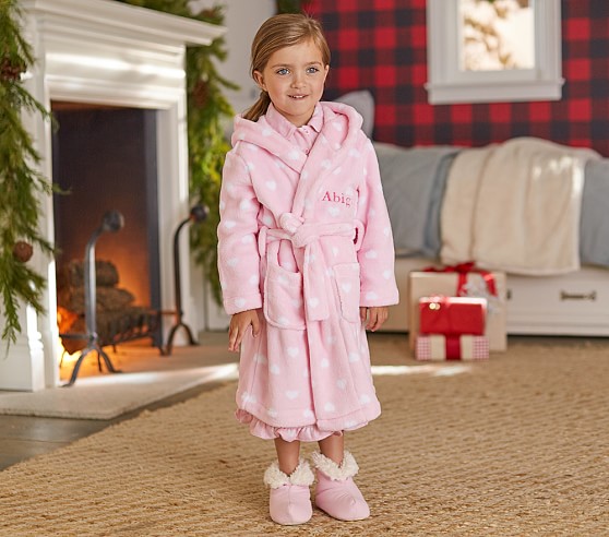 Heart Kids Bathrobe Pottery Barn Kids