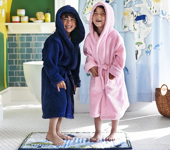 Fleece Kids Bathrobes Pottery Barn Kids