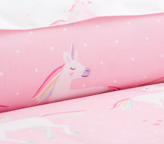 Unicorn Rainbow Kids Duvet Cover Pottery Barn Kids