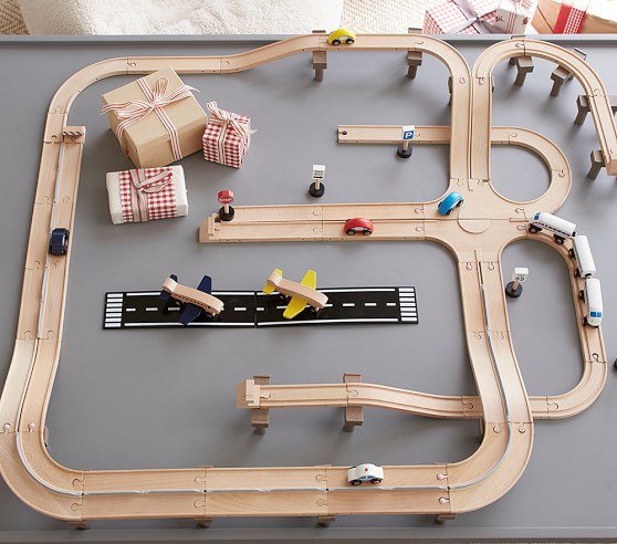 Wooden Play City Train Track Set Kids Toys Pottery Barn Kids