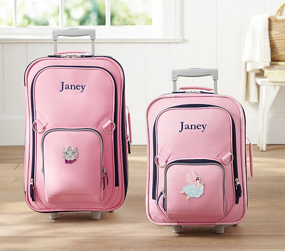 Fairfax Solid Pink Kids Luggage Pottery Barn Kids