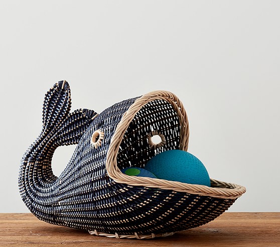 Whale Basket Kids Storage Pottery Barn Kids