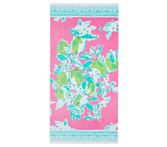 Lilly Pulitzer Pink Lemonade Beach Towel