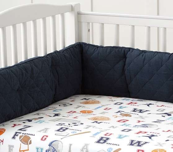 Liam Sports Crib Bedding Set Pottery Barn Kids