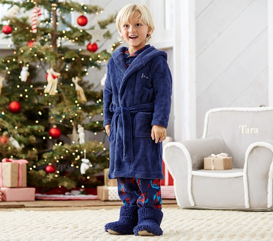 Fleece Kids Bathrobes Pottery Barn Kids