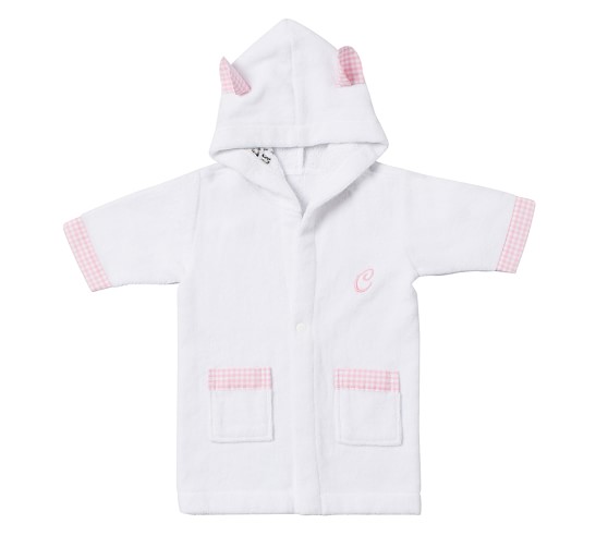 Gingham Nursery Kids Bathrobe Pottery Barn Kids