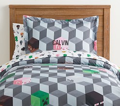 Minecraft Organic Kids Sheet Set Pottery Barn Kids