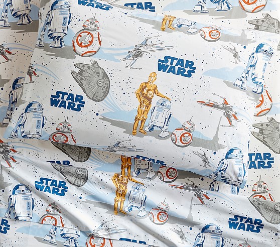 Star Wars Droid Flannel Kids Sheet Set Pottery Barn Kids