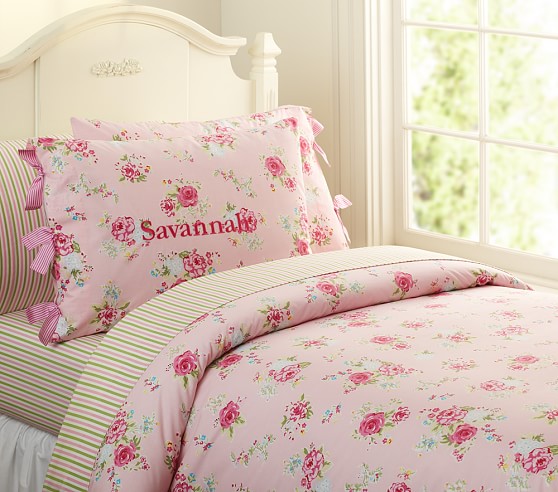 Savannah Floral Duvet Cover Pottery Barn Kids