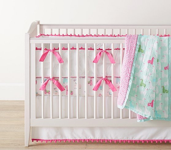 llama and cactus crib bedding