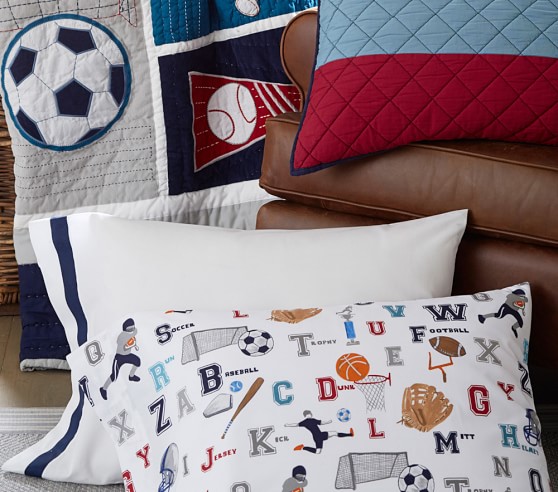 Liam Sports Kids Comforter Set Pottery Barn Kids