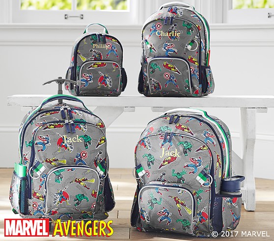 Marvel Gray Kids Backpacks Pottery Barn Kids