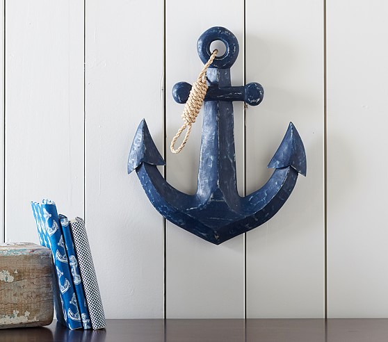 Wood Anchor Decor Kids Room Decor Pottery Barn Kids