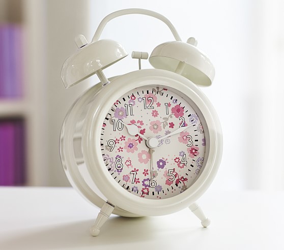 Floral Retro Clock Kids Room Decor Pottery Barn Kids