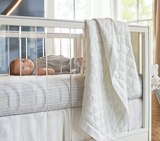 Sloan Acrylic Convertible Baby Crib Pottery Barn Kids