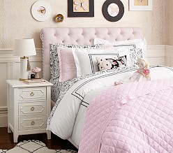 baby pink headboard