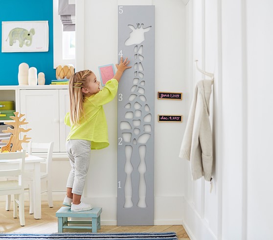 Giraffe Cutout Kids Growth Chart Pottery Barn Kids