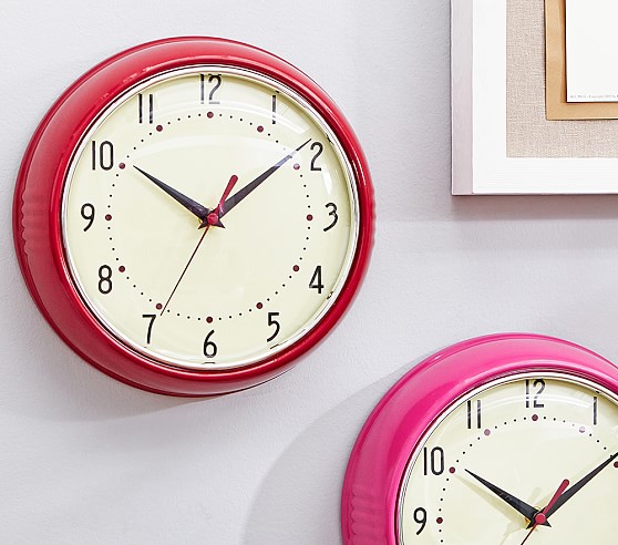 Color Wall Clock Kids Room Decor Pottery Barn Kids