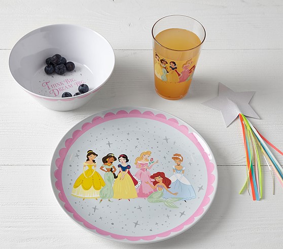 Disney Princess Kids Dinnerware Gift Set Pottery Barn Kids