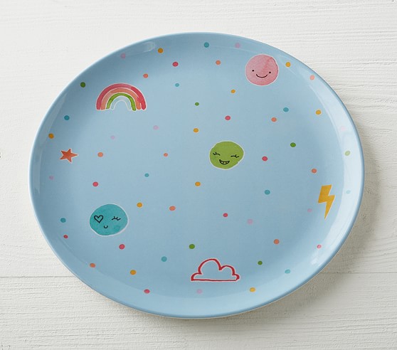 Happy Face Kids Plate Pottery Barn Kids