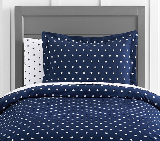 Organic Star Kids Duvet Cover Pottery Barn Kids